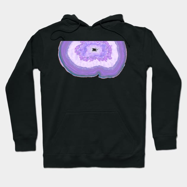 Purple Agate Slice Hoodie by caitlinshea24